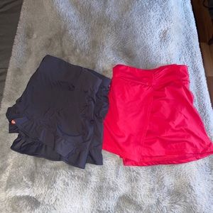 2 adorable Athleta swimsuit bottoms (XL)